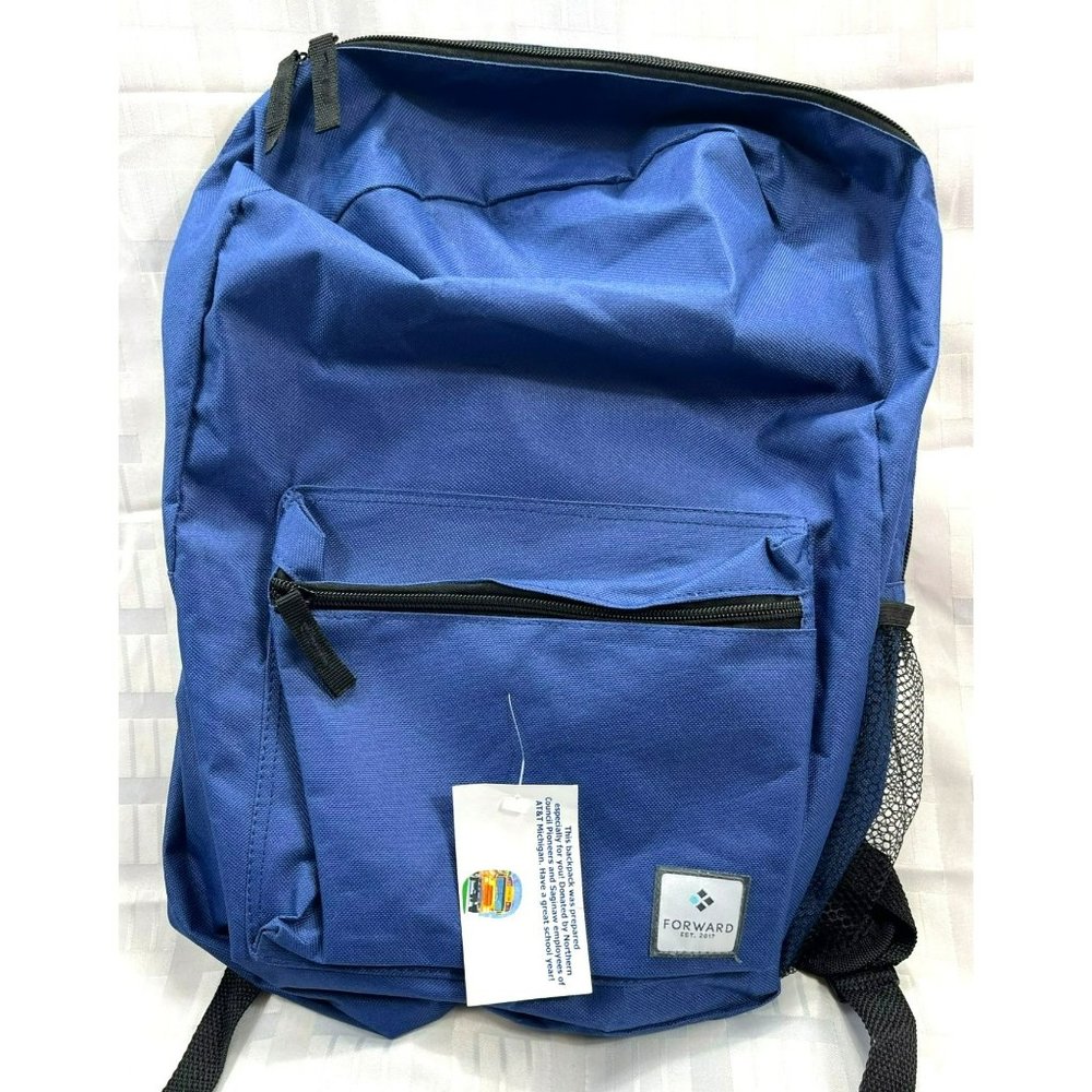 FORWARD BACKPACK, COLOR BLUE, ONE SIZE, ZIPPER, SIDE BAG